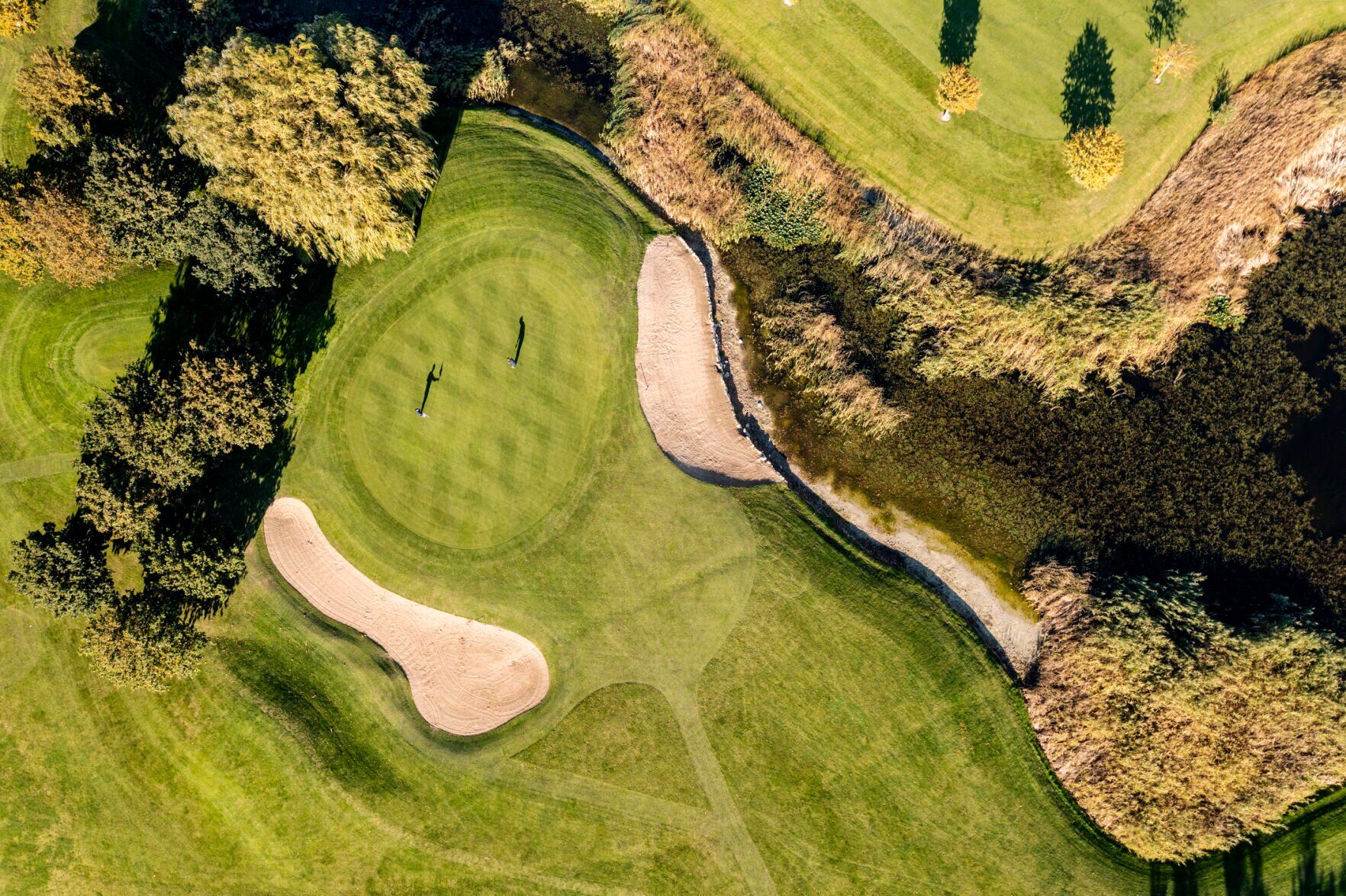 On The Putting Green Aerial View